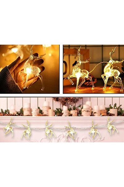 OEM Christmas installation with illuminated reindeer