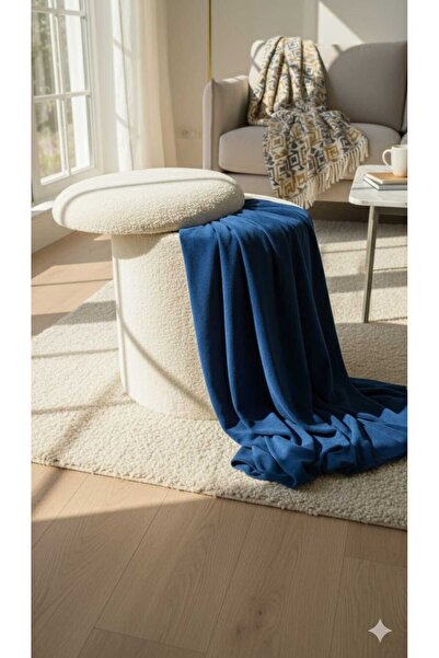 KRL handmade xLARGE BEYAZ TEDY KUMAŞ SANDIKLI SİLİNDİR DEKORATİF PUFIDIK PUF BENCH