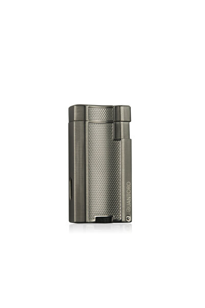 Quantoro MGM04-2 Delicili Çift Jet Alev Silver Çakmak