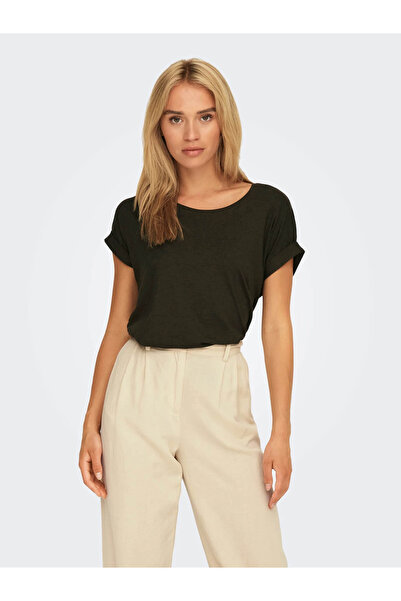 ONLY Onlmoster Brown Women's T-Shirt 15106662