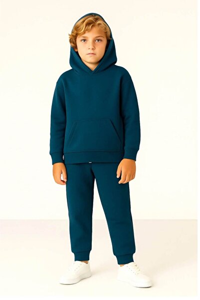 falcomini Set de trening sport pentru băieți cu glugă 3 șiruri 5-10 ani