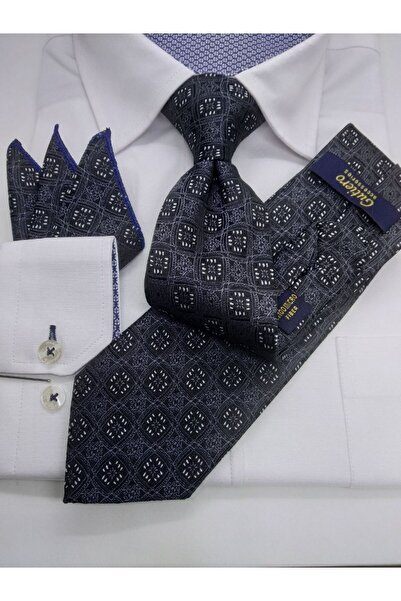 Gutiero ربطة عنق كلاسيكية منقوشة باللون الأسود