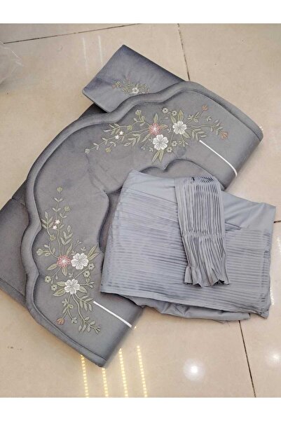 Gerenic طقم سجاد صلاه مكون من سجاد صلاه اسفنج مبطن مطرز وشرشف صلاه وغطاء مصحف