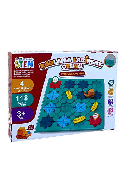 FELİTE Kodlama Labirent Oyunu Stem Zeka Eğitici Oyuncak 4 seviye 118 parça