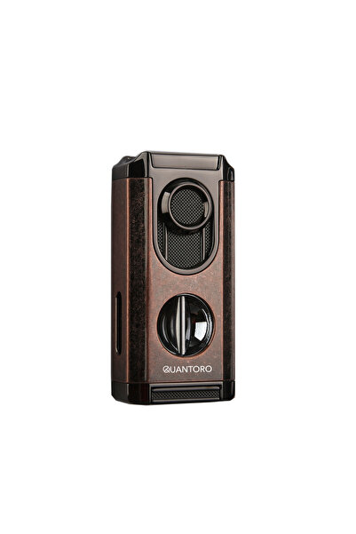 Quantoro MGM05-67 Kesicili Üçlü Jet Alev Snow Copper Çakmak