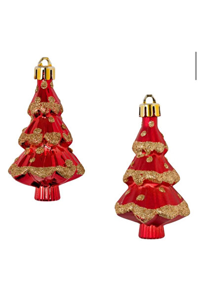 takı tutkum Christmas Red Tree Christmas Tree Ornaments Set of 3