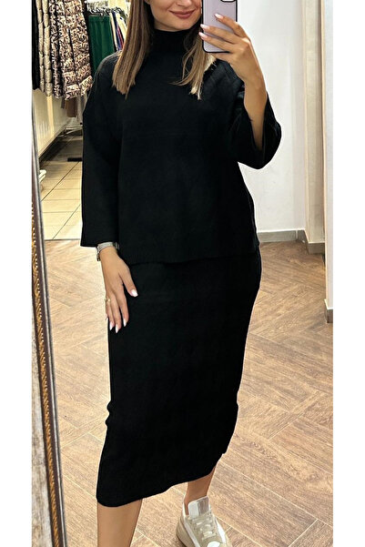 OEMN Compleu Dama Tricot Set 2 Piese Bluza si Rochie - HEB