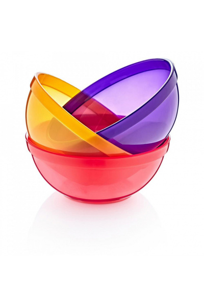 Babyjem Set de 3 boluri colorate pentru copii (Pentru: Fete)