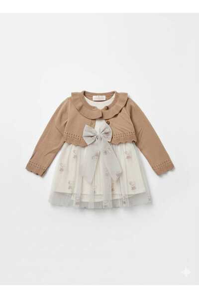 COCOSISS Trikolu Ayıcıklı Kız Bebek Elbise
