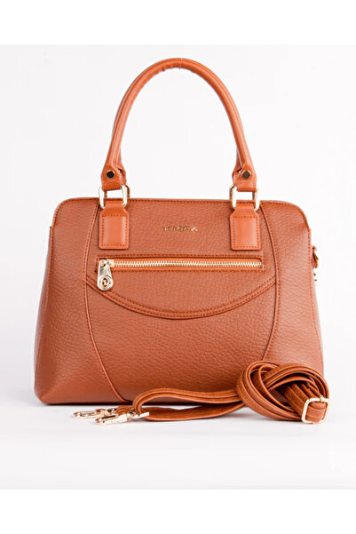 Tuğba Women's Shoulder Bag with Front Pocket and Adjustable Strap T4834