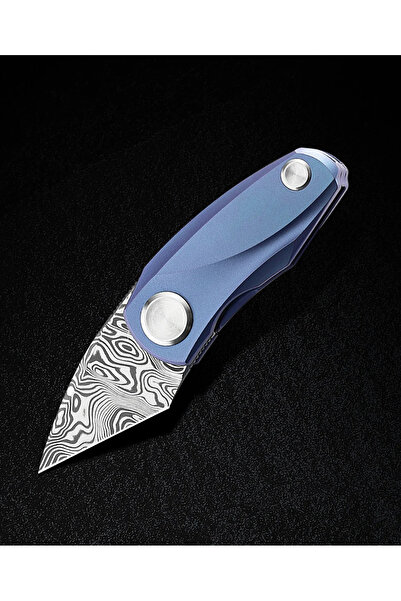 Bestech Knives BESTECH TULIP BT1913G Titanyum Sap Damascus Çelik Mini Çakı ( ...