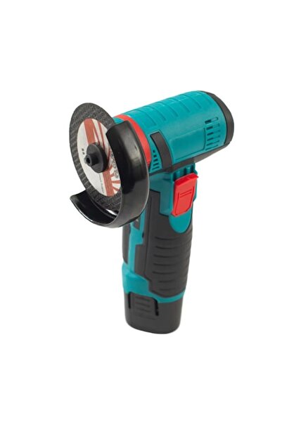 ENAGRO Mini polizor unghiular portabil 12V, disc 76 mm, albastru-negru, 2 acumulatori