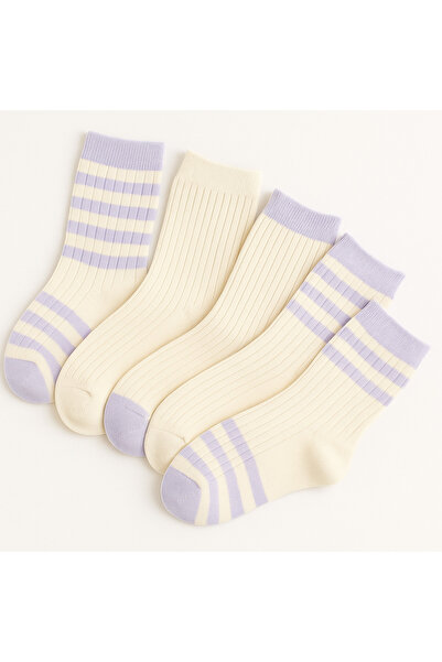 Black Arden Socks Renkli Ve Rahat Soket Çorapları 5'li