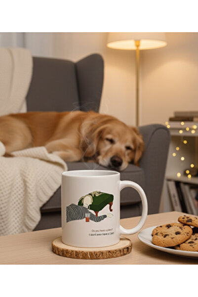 Bengami Friends Temalı Özel Baskılı Desenli Seramik Kupa Bardak Mug Fincan He...