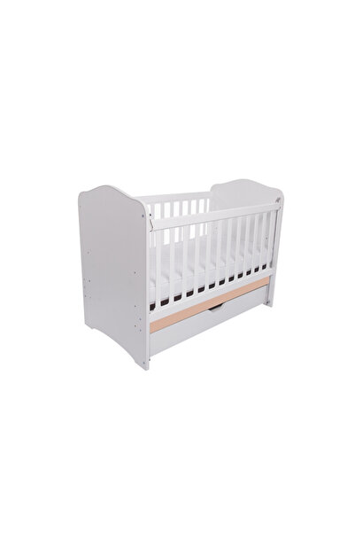 Vessanti Como sliding crib with drawer - White with Cappuccino