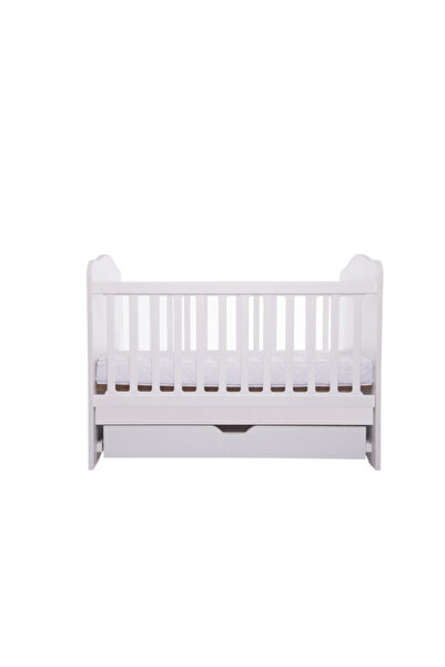 Vessanti Como Crib with Drawer - White