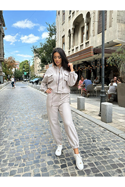 OEMN Women's 2-Piece Cotton Suit - 2-Piece Sweatshirt and Pants Set