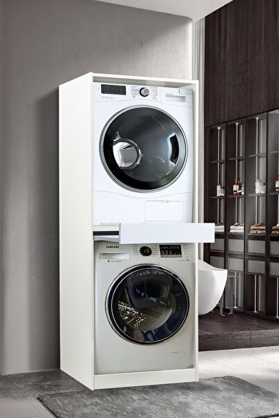 Martha Life Çamaşır ve Kurutma Makinesi Dolabı Çekmeceli %100 Mdf