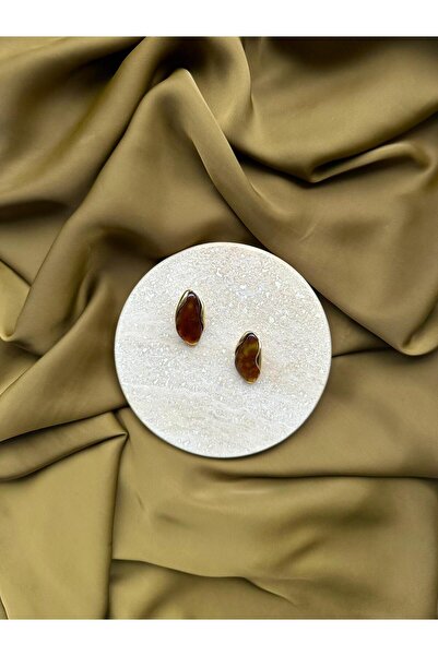 HAZAL KAYA ATELIER Coffee Resin Women's Earrings