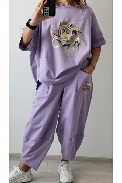 OEMN Compleu dama trening sport pantaloni si bluza - PREMIUM COTTON - Imprime...