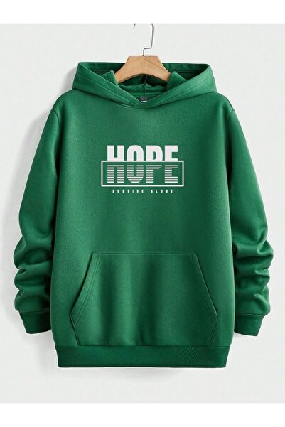 Sebesta Fashion New Season Hope Printed 3-Ply Combed Cotton Cap Hooded Eatshirts