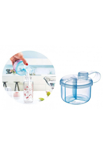 Babyjem Recipient pentru lapte praf cu 3 compartimente (Culoare: Alb)