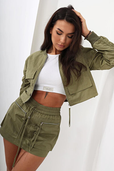 OEMN Compleu Dama Cargo Bluza si Fusta