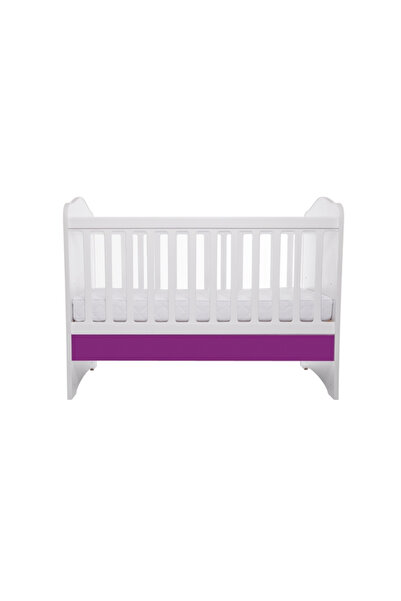 Vessanti Como Crib without Drawer - White and Purple