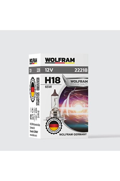 WOLFRAM H18 Ampul Gümüş Kafa Yeni Nesil PY26D-1 12V 65W - 22218