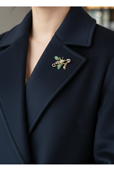 Efe Aks Arı Figürlü Güvenlik İğnesi Broş | Ceket, Elbise, Şapka İçin Mükemmel Aksesuar