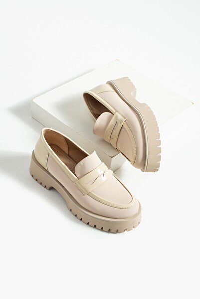tivana Kadın Yüksek Taban Günlük Loafer Vela - Bej