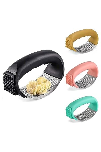 Xess Stainless Steel Hand Garlic Press Rocker, for Garlic Mincer, Garlic Crusher, Garlic Chopper, 10.9 x