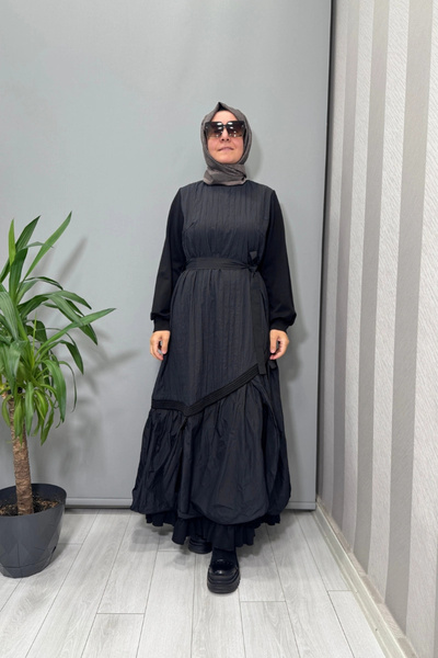 MissWhence Taffeta Dress Black 38831