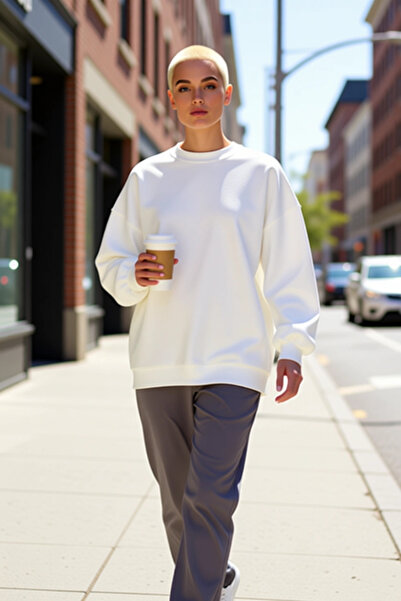 BENERLY Ženska okrugla kragna majica sa niskim rukavima Oversize kroj debela ...