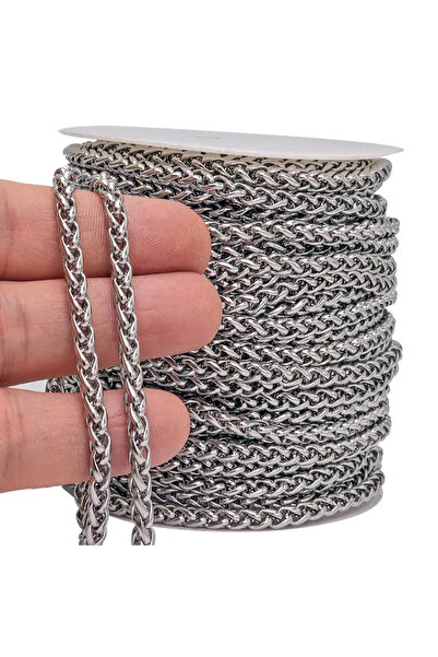 Lenochka Lanț de 1 metru pentru fabricarea de brățări de colier din nichel Ki...