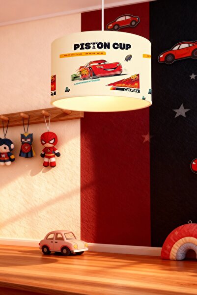 EVPANYA Mcquenn Piston Kupası Desenli Çocuk Odası Avize