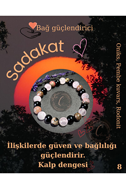 Doğal Tasarım Love and Loyalty (Bond Strengthening) Natural Stone Bracelet
