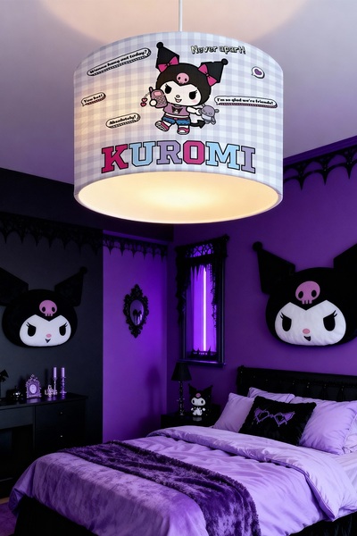 EVPANYA Mesajcı Kuromi Desenli Çocuk Odası Avize