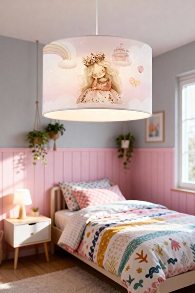 EVPANYA Rüyadaki Prenses Desenli Çocuk Odası Avize