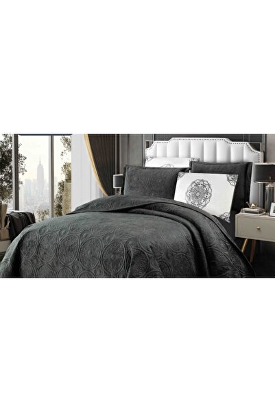 OEM Cuvertura pat dublu, 5 piese, Catifea Luxury Matlasata