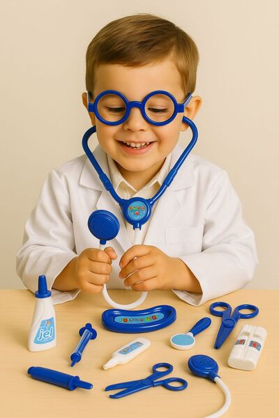 Akar Doktor Oyun Seti Eğitici Oyuncak Mavi