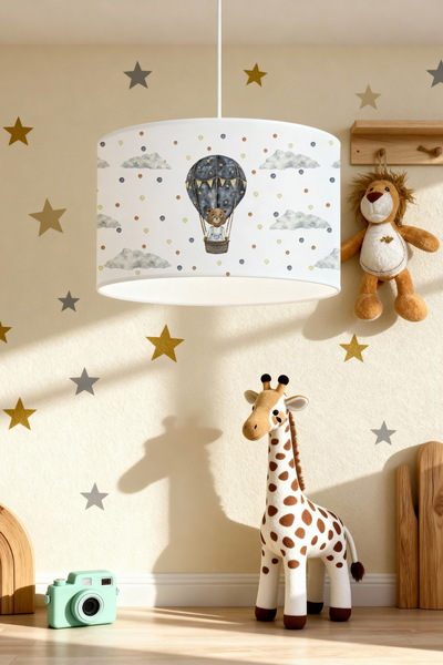 EVPANYA Sevimli Ayı Ailesi Desenli Çocuk Odası Avize