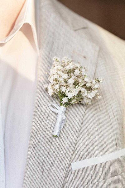 Fiyonks Atölye Floare de guler pentru mire |   Mire – Mireș – Ace de rever pentru prieteni |   Accesoriu elegant pentru guler 1 buc