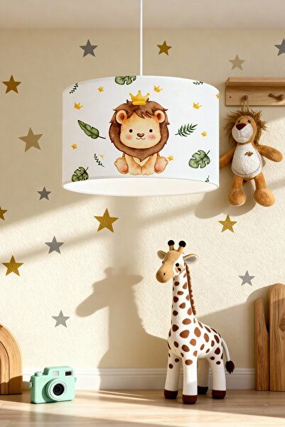 EVPANYA Kral Aslanlar Desenli Çocuk Odası Avize