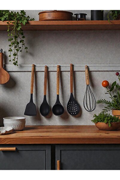 Coşev AKASYA SAPLI SİLİKON SERVİS GEREÇLERİ (5 PARÇA)