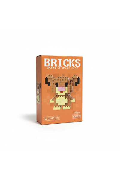 Bohem kutusu Bricks Lion King Character Figure 3D Mini Puzzle Building Toy Plaything
