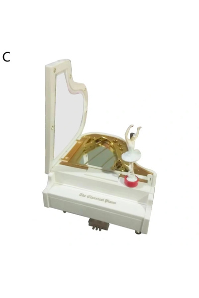 Epilons Cutie muzicală pentru pian cu figurină balerină