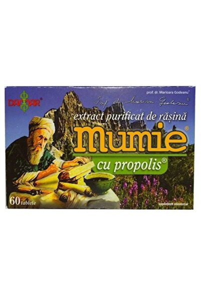 Mumie Purified Mumiyo Resin Extract with Propolis, 60 Tablets
