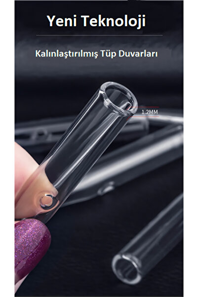 BTN Cilt Bakımı Yuvarlak Cam Çubuk Vakum Ucu