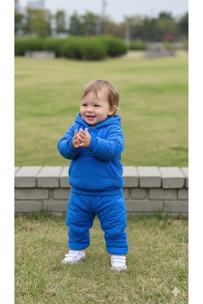 BabyDia طقم شتوي مبطن علوي وسفلي